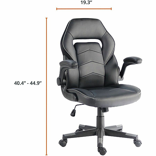 NuSparc SpawnSafe Antimicrobial Gaming Chairs Polyurethane, Nylon - Black, Gray - 1 Each (FCH202VUGY)