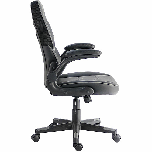 NuSparc SpawnSafe Antimicrobial Gaming Chairs Polyurethane, Nylon - Black, Gray - 1 Each (FCH202VUGY)