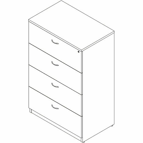 Lorell Essentials 4-Drawer Lateral File (66336)