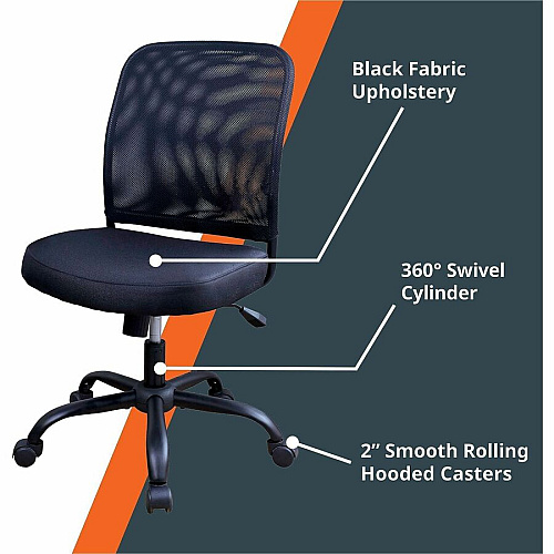 NuSparc Soho Mesh-Back Task Chair (FCH302MFNBK)