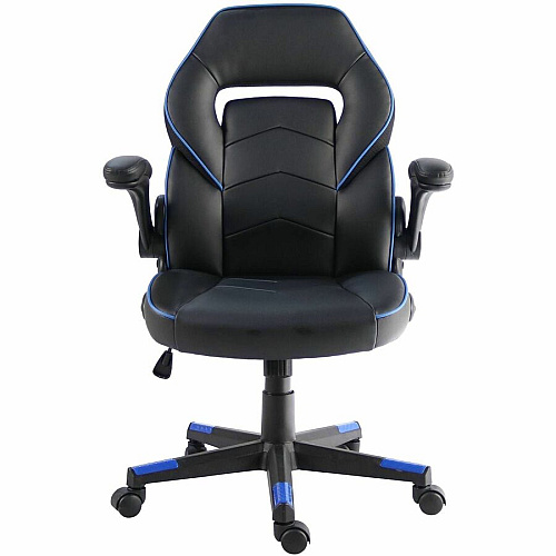 NuSparc SpawnSafe Antimicrobial Gaming Chairs Polyurethane, Nylon - Black, Blue - 1 Each (FCH202VUBE)