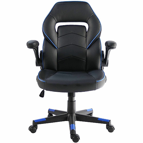 NuSparc SpawnSafe Antimicrobial Gaming Chairs Polyurethane, Nylon - Black, Blue - 1 Each (FCH202VUBE)