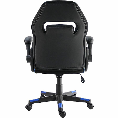 NuSparc SpawnSafe Antimicrobial Gaming Chairs Polyurethane, Nylon - Black, Blue - 1 Each (FCH202VUBE)
