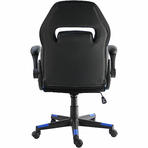 NuSparc SpawnSafe Antimicrobial Gaming Chairs Polyurethane, Nylon - Black, Blue - 1 Each (FCH202VUBE)