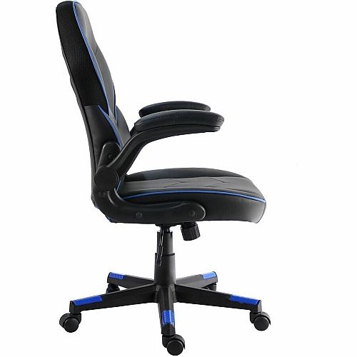 NuSparc SpawnSafe Antimicrobial Gaming Chairs Polyurethane, Nylon - Black, Blue - 1 Each (FCH202VUBE)