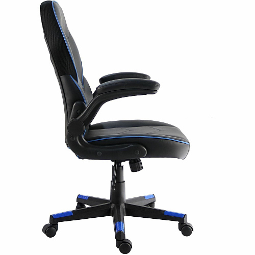 NuSparc SpawnSafe Antimicrobial Gaming Chairs Polyurethane, Nylon - Black, Blue - 1 Each (FCH202VUBE)