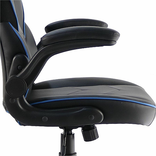 NuSparc SpawnSafe Antimicrobial Gaming Chairs Polyurethane, Nylon - Black, Blue - 1 Each (FCH202VUBE)