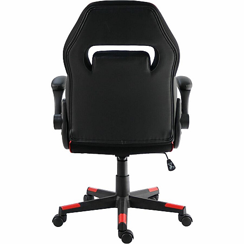 NuSparc SpawnSafe Antimicrobial Gaming Chairs Polyurethane, Nylon - Black, Red - 1 Each (FCH202VURD)