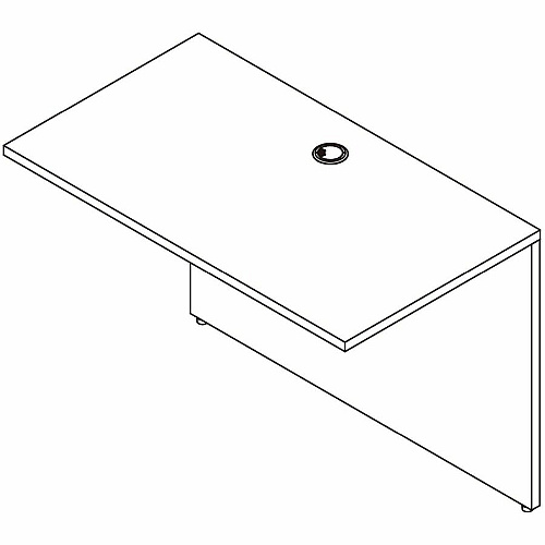 Lorell Weathered Charcoal Laminate Desking (69529)