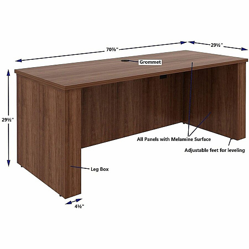 Lorell Essentials 72" Sit-to-Stand Desk Shell (69642)