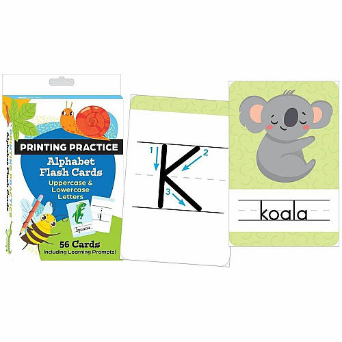 Shell Education Teacher Created Materials Printing Practice Alphabet Flash Cards Theme/Subject: Fun - Skill Learning: Alphabet, Practice, Uppercase Letters, Lowercase Letters, Flipping, Sorting - 3-10 Year - 1 Each (155898)