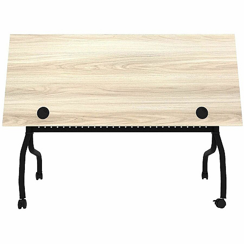 Lorell Modern Elm/Black Flip-Up Training Tables (66376)