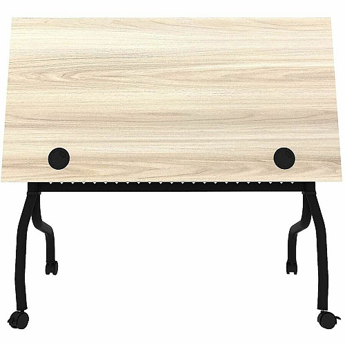 Lorell Modern Elm/Black Flip-Up Training Tables (66377)