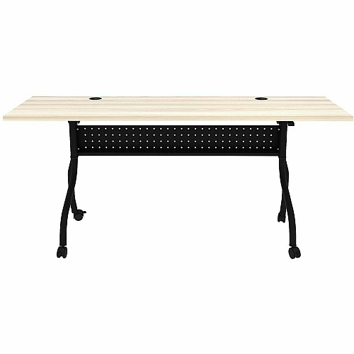 Lorell Modern Elm/Black Flip-Up Training Tables (66375)