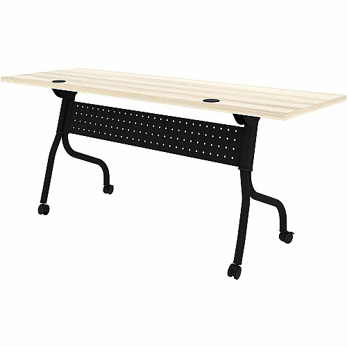 Lorell Modern Elm/Black Flip-Up Training Tables (66375)