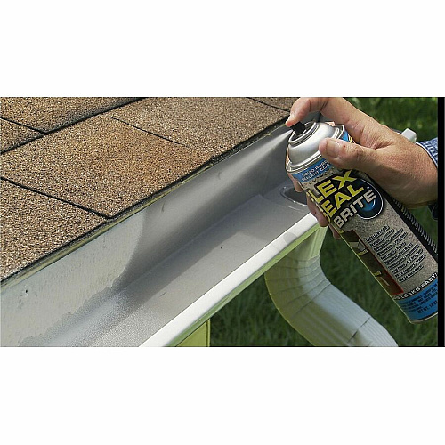 FLEX SEAL Liquid Rubber Sealant Coating Spray Synthetic Rubber - Brite - 0.87 lb - 1 - 6 / Carton (FSB20)