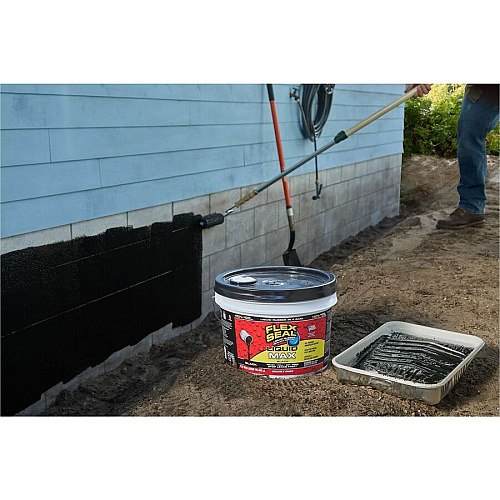 FLEX SEAL Sealant Synthetic Rubber - Black - 19.99 lb - 1 - 1 Carton (LFSMAXBLK02)