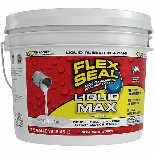 FLEX SEAL Sealant Synthetic Rubber - White - 19.99 lb - 1 - 1 Carton (LFSMAXWHT02)