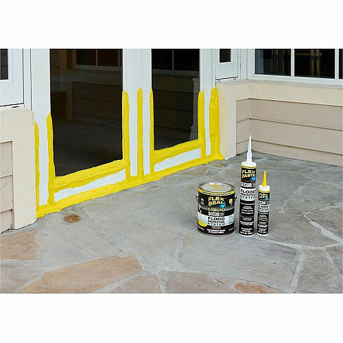 FLEX SEAL SECUR Low-Level Flood Protection Liquid Rubber Rubber - Yellow - 20 lb - 1 - 1 Carton (RLSYELR02)