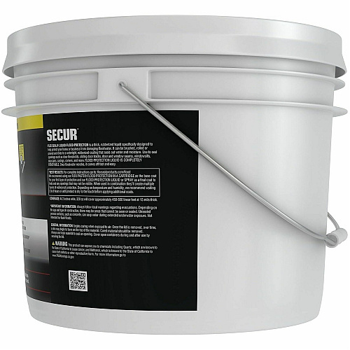 FLEX SEAL SECUR Low-Level Flood Protection Liquid Rubber Rubber - Yellow - 20 lb - 1 - 1 Carton (RLSYELR02)