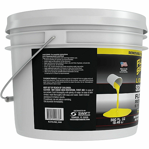 FLEX SEAL SECUR Low-Level Flood Protection Liquid Rubber Rubber - Yellow - 20 lb - 1 - 1 Carton (RLSYELR02)
