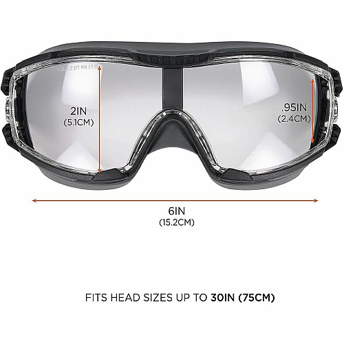 Ergodyne Skullerz ARKYN Anti-Scratch & Enhanced Anti-Fog Safety Recommended for: Indoor/Outdoor, Construction, Carpentry, Woodworking, Landscaping - Fog, Impact, Ultraviolet, UVA, UVB, UVC, Eye, Dust, Debris, Liquid, Particulate, ... Protection -  (60312)