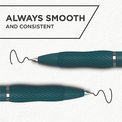 Sharpie S-Gel Gel Pen 0.7 mm Pen Point - Retractable - Black Ink - Gel-based - Green Barrel - Writing - 4 / Pack (2226123)