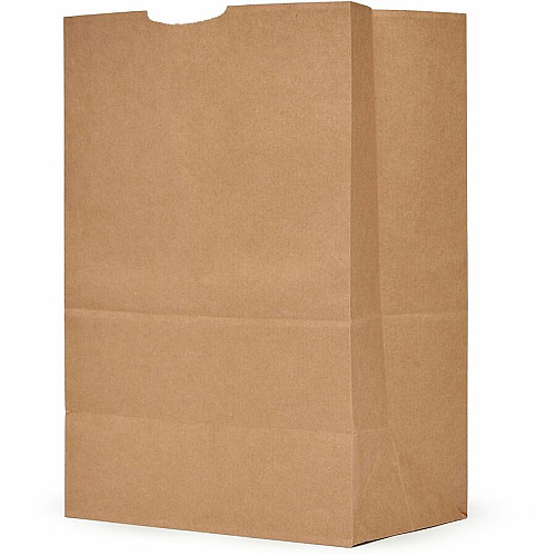 AJM 1/6 BBL #52 Kraft Paper Grocery Sacks (GS52NP5CES)