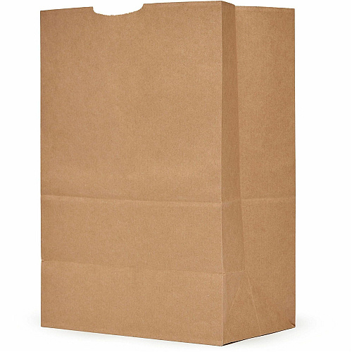 AJM 1/6 BBL #52 Kraft Paper Grocery Sacks (GS52NP5CES)