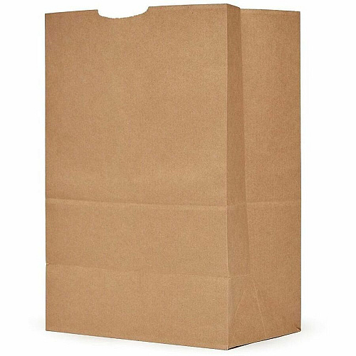 AJM 1/6 BBL #75 Kraft Paper Grocery Sacks (GS75NP4CES)