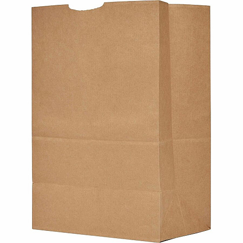 AJM 1/6 BBL #57 Kraft Paper Grocery Sacks (GS57NP5CES)