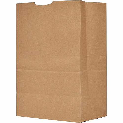 AJM 1/6 BBL #57 Kraft Paper Grocery Sacks (GS57NP5CES)