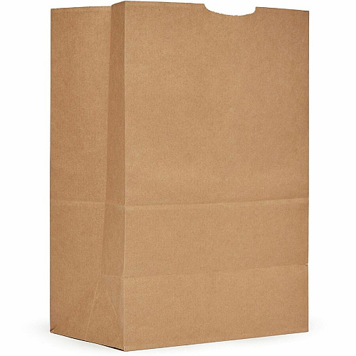 AJM 1/6 BBL #57 Kraft Paper Grocery Sacks (GS57NP5CES)
