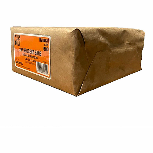 AJM #2 Kraft Paper Grocery Bags (GB02NP5CES)