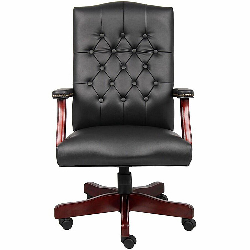 Boss Chair Wood Frame Material - Black - 1 Each (905BK)