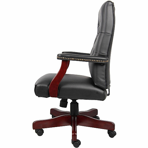 Boss Chair Wood Frame Material - Black - 1 Each (905BK)