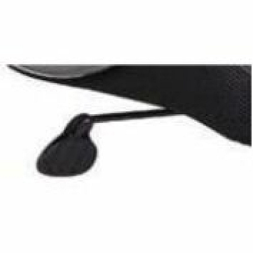 Boss Caressoftplus Vinyl Executive Mid Back Chair Mid Back - 5-star Base - Black - Fabric - Armrest - 1 Each (7906)