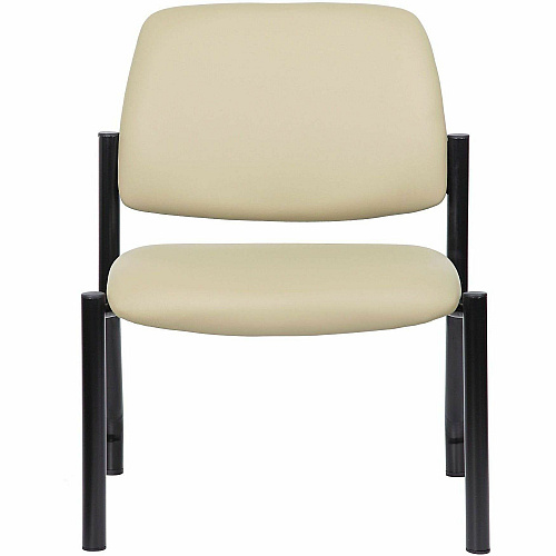 Boss Mid-back Guest Chair Mid Back - Beige - Vinyl - 1 Each (9595AMBG400)