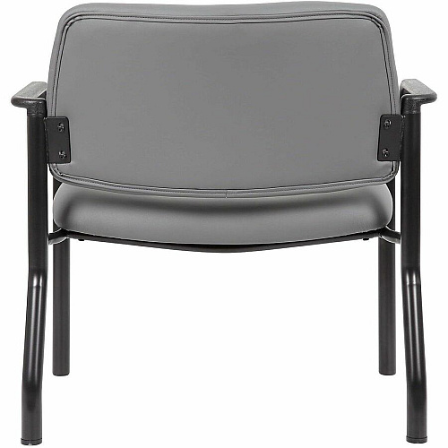Boss Mid-back Guest Chair Mid Back - Gray - Vinyl - 1 Each (9591AMGY500)