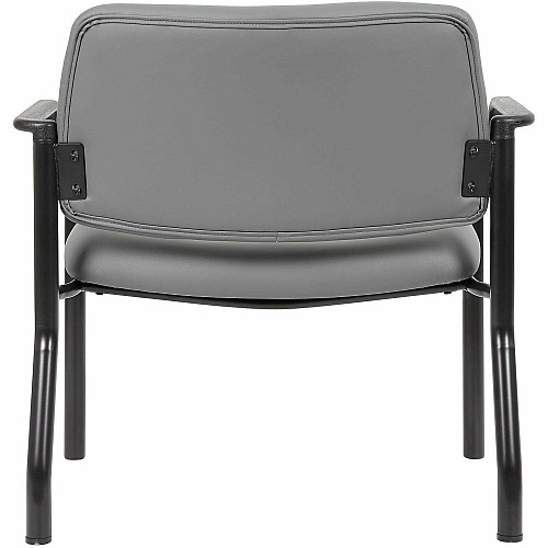 Boss Mid-back Guest Chair Mid Back - Gray - Vinyl - 1 Each (9591AMGY500)