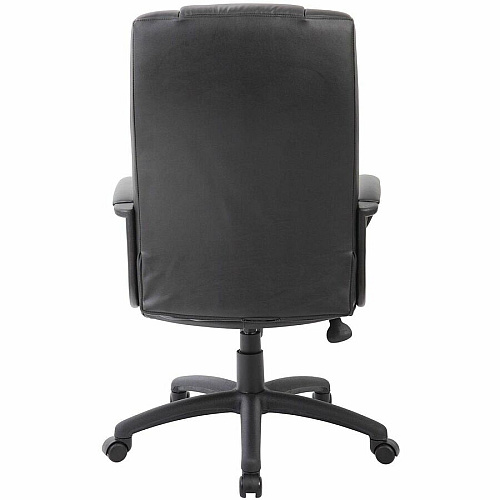 Boss Caressoftplus Vinyl Executive High Back Chair High Back - 5-star Base - Black - Fabric - Armrest - 1 Each (7901)