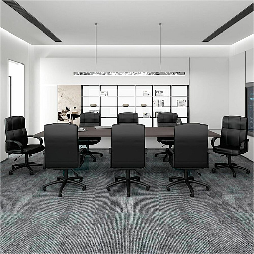 Boss Caressoftplus Vinyl Executive High Back Chair High Back - 5-star Base - Black - Fabric - Armrest - 1 Each (7901)