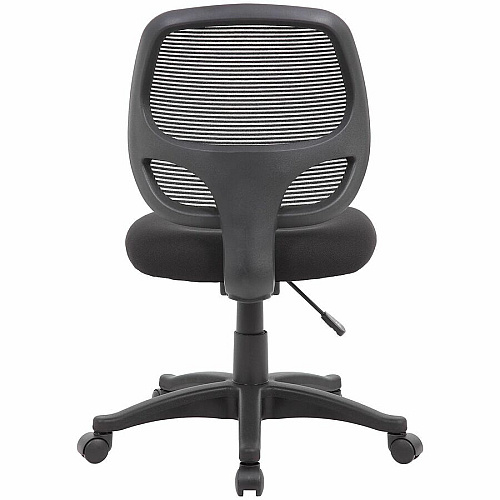 Boss Commercial Mesh-Back Task Chair High Density Foam (HDF) Seat Material - Mesh Back Material - 5-star Base - Black - Mesh, Fabric - 1 Each (605)
