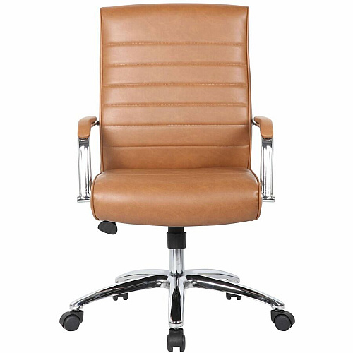 Boss Ribbed Executive Conference Chair Caramel - 1 Each (696CRBCML)