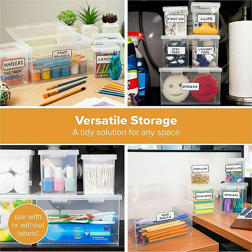 Bostitch&reg; Clear Stackable Storage Cases in 5-Piece Set (23234)