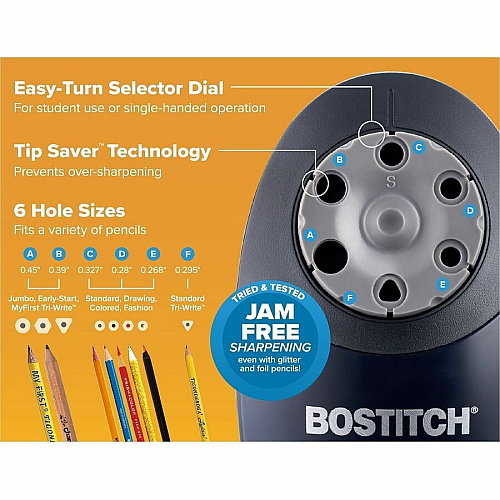 Bostitch Quiet Sharp 6 Electric Pencil Sharpener (EPS10BLK)