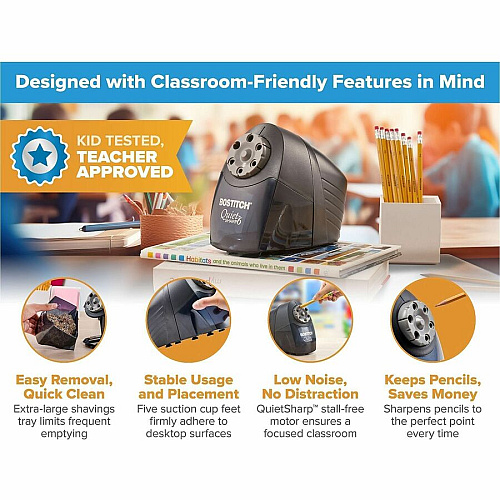 Bostitch Quiet Sharp 6 Electric Pencil Sharpener (EPS10BLK)