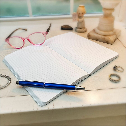 Dome Personal Journal - 5 x 8 Inch Softcover Black Lined Journal Notebook (30008)