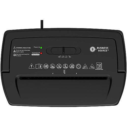 Business Source 5.5-Gallon Bin Cross-cut Shredder (70131)