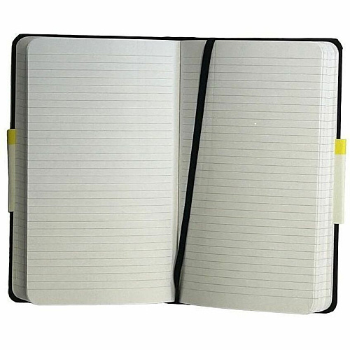 Dome Personal Journal - 5 x 8 Inch Hardcover Black Lined Journal Notebook (30009)